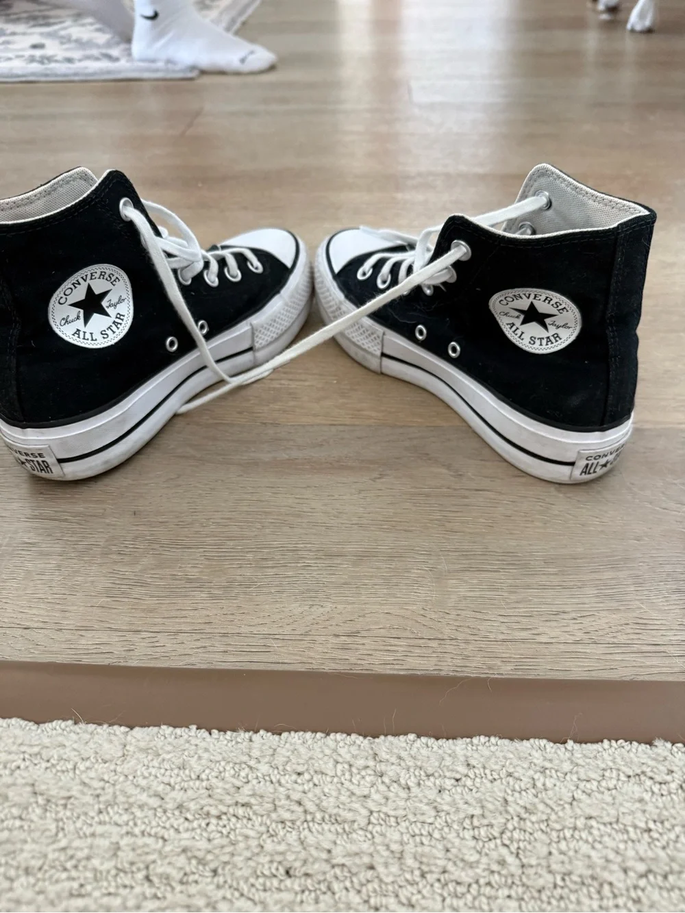 Platform High Top Black Converse
